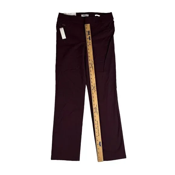 Nine West Women's Heidi Pull On Elastic Waist Stretch Twill Straight Leg Pant‎ 4 - Picture 3 of 12